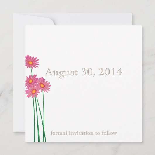 庭園のパーティーコレクション日付の保存 セーブザデート (裏面)