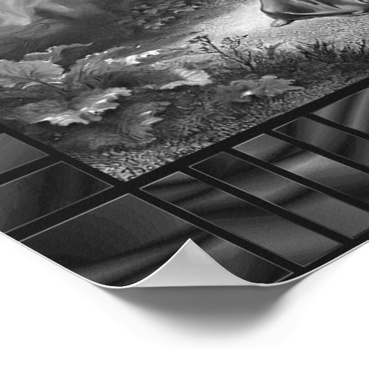 庭園の再生宗教ポスターの苦悩 ポスター (角)