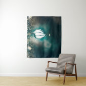 庭園の夜のランタン　素朴な写真の背景 タペストリー (インサイチュ)