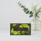 庭園の専門家や自然デザイナーのビジネス向け 名刺 (スタンド正面)