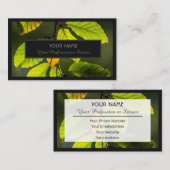 庭園の専門家や自然デザイナーのビジネス向け 名刺 (正面/裏面)