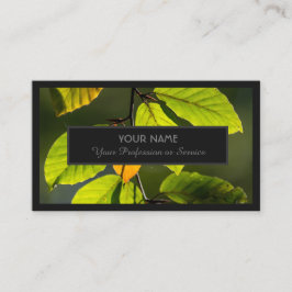 庭園の専門家や自然デザイナーのビジネス向け 名刺