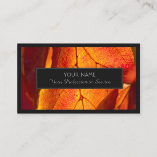 庭園の専門家や自然デザイナーのビジネス向け 名刺 (正面)