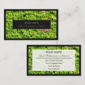 庭園の専門家や自然デザイナービジネス向け  名刺 (正面/裏面)