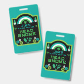 庭園の小人ガーデナー バッジ (正面＆裏面)