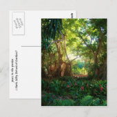 庭園の平和 ポストカード (正面/裏面)