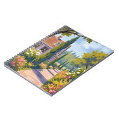 庭園の散歩｜油絵の花の小径 ノートブック (左側)
