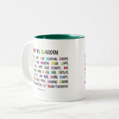 庭園の方法 ツートーンマグカップ (正面左)