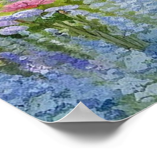 庭園の歩道の風景5 ポスター (角)