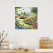 庭園の歩道の風景5 ポスター (キッチン)