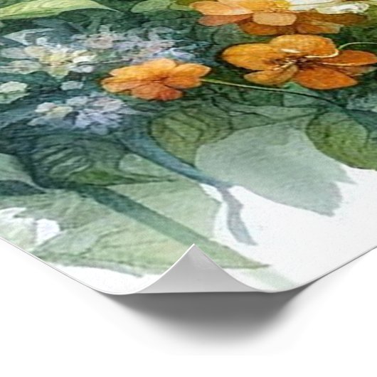 庭園の歩道の風景6 ポスター (角)