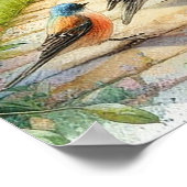 庭園の歩道の風景7 ポスター (角)