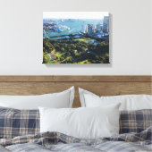 庭園の空中観日本の光 キャンバスプリント (インサイチュ (寝室))