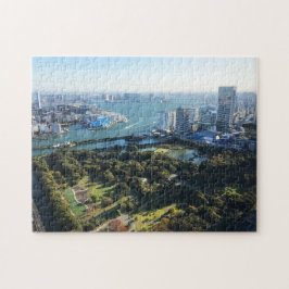 庭園の空中観日本の光 ジグソーパズル