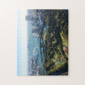 庭園の空中観日本の光 ジグソーパズル (縦)