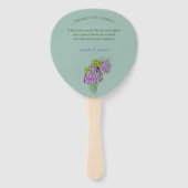 庭園の結婚式は多肉岩 ハンドファン (裏面)