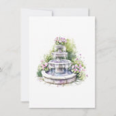 庭園の結婚式サンキューカード サンキューカード (裏面)