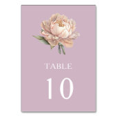 庭園の結婚式フローラ テーブルナンバー (裏面)