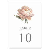 庭園の結婚式フローラ テーブルナンバー (正面)