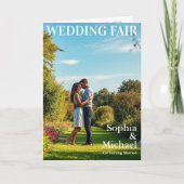 庭園の結婚式マガジンカバー招待状 招待状 (正面)