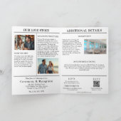 庭園の結婚式マガジンカバー招待状 招待状 (内部)