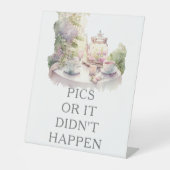 庭園の結婚式使い捨てカメラアイディア 台座サイン (正面)