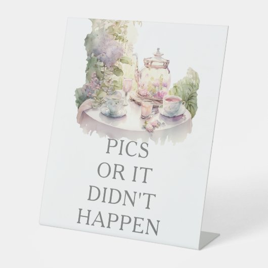 庭園の結婚式使い捨てカメラアイディア 台座サイン (正面)