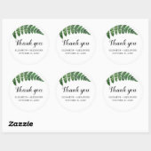 庭園の結婚式感謝していが君を助ける森のグリーンシダ ラウンドシール (シート)