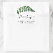 庭園の結婚式感謝していが君を助ける森のグリーンシダ ラウンドシール (バッグ)