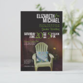 庭園の結婚式招待状 招待状 (スタンド正面)