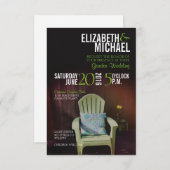 庭園の結婚式招待状 招待状 (正面/裏面)