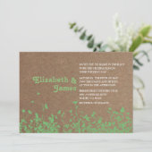 庭園の結婚式招待状 招待状 (スタンド正面)