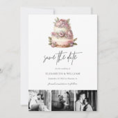 庭園の結婚式日付QRコードの保存 セーブザデート (正面)