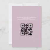 庭園の結婚式日付QRコードの保存 セーブザデート (裏面)