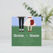 庭園の結婚式, 5.25 x 5.25結婚' 招待状 (スタンド正面)