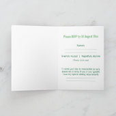 庭園の結婚式、RSVP 招待状 (内部)