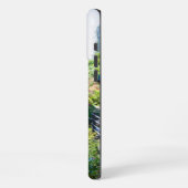 庭園の美しい春の日本の風景 iPhoneケース (左側面)