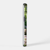 庭園の美しい春の日本の風景 iPhone 15ケース (右側面)