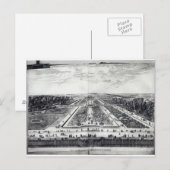 庭園の透視図 ポストカード (正面/裏面)