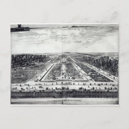 庭園の透視図 ポストカード (正面)