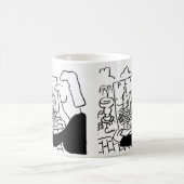庭園デザイナーイラスト入りコーヒーマグ コーヒーマグカップ (中央)