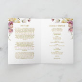 庭園バラ写真追悼行事 カード (内部)