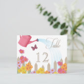 庭園パーティー収集テーブルカード ポストカード (スタンド正面)