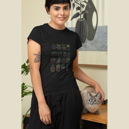 庭園パーティー(ポットと花) Tシャツ