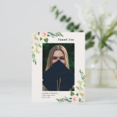 庭園フローラ卒業写真ありがとうはがき ポストカード (スタンド正面)