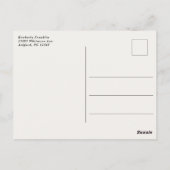 庭園フローラ卒業写真ありがとうはがき ポストカード (裏面)