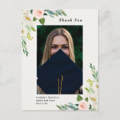 庭園フローラ卒業写真ありがとうはがき ポストカード (正面)