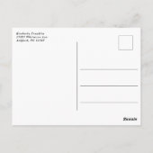 庭園フローラ卒業写真ありがとうはがき ポストカード (裏面)