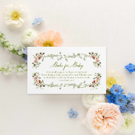 庭園ベビー開花図書ベビー エンクロージャーカード