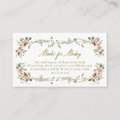 庭園ベビー開花図書ベビー エンクロージャーカード (正面)